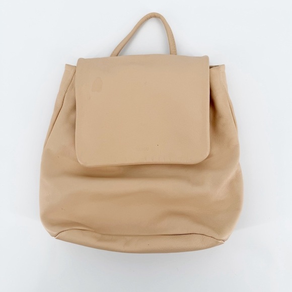 Baggu Leather Mini Backpack Cream main image 4
